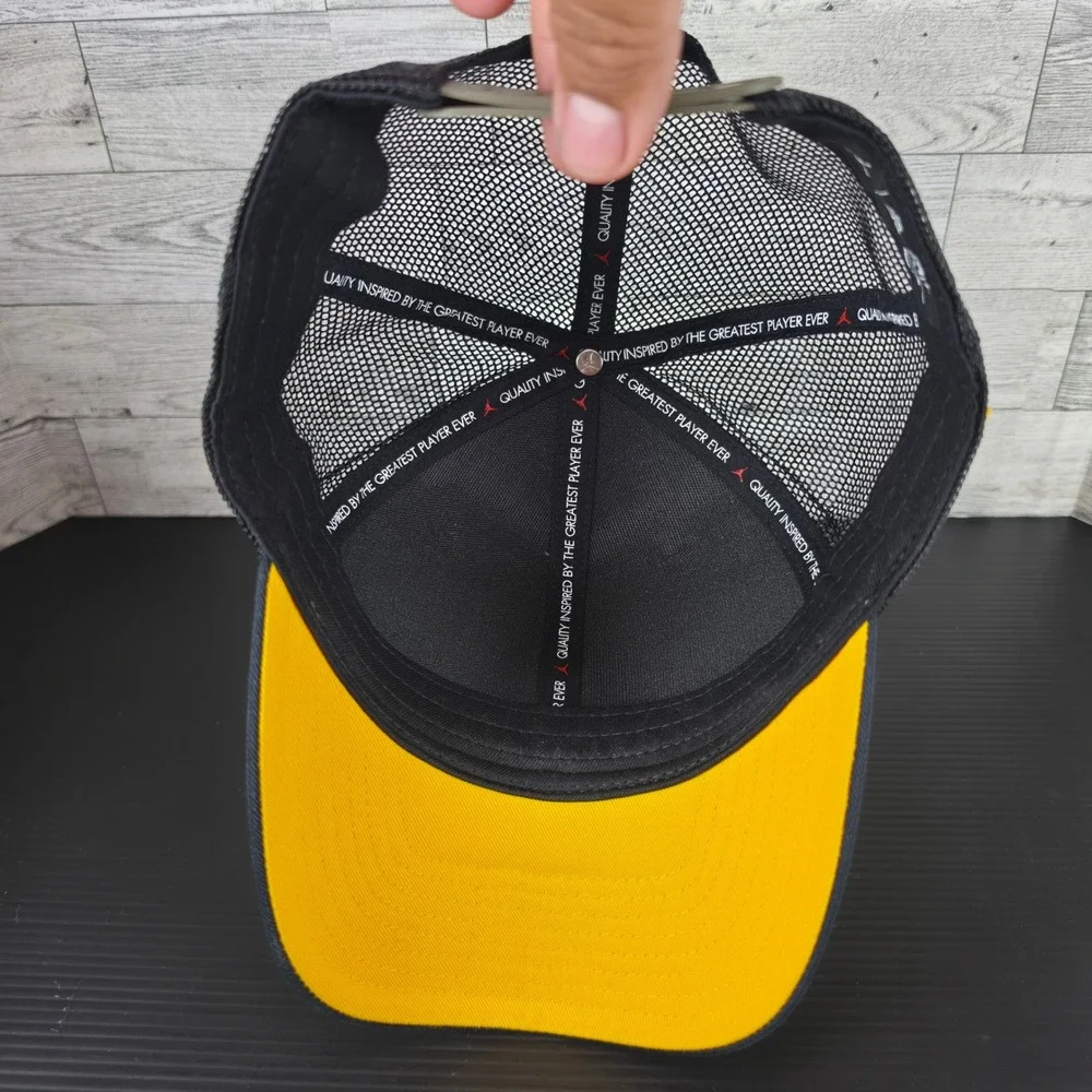 Jordan Michigan Wolverines On-Field Trucker Hat Olive Green Snapback Cap Men